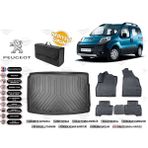 Peugeot Bipper 2010 Model Bagaj Havuzu+4d Araca Özel Havuzlu Paspas Takımıı Rice - Siyah