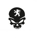 Peugeot Kuru Kafa Araba Sticker Yapıştırma