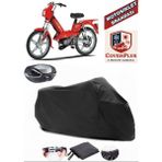 Peugeot Ninja 103 Branda Siyah Arka Çanta Uyumlu(Topcase) Motosiket Brandası Motor Örtüsü Çadır Su Geçirmez Motosiklet Kılıfı Motor Brandası,lastikli,taşıma Torbalı
