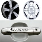 Peugeot Partner Kapı Kolu Jant Sticker Yapıştırma 8 Ad