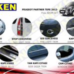 Peugeot partner tepe komple krom nikelaj kaplama seti 2012+