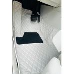 Peugeot Pejo Partner 2004-2008 Beyaz Renk 8d Diamond Kaymaz Deri Oto Paspas
