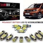 Peugeot Rifter Araçlar İçin Led İç Aydınlatma Ampul Seti Femex Parlak Beyaz