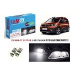 Peugeot Rifter LED Plaka Aydınlatma Ampul Seti FEMEX Parlak Beyaz