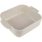 Peugeot - Seramik Kare Fırın Kabı - Cm (Saplar Dahil) X 11,4 Cm X 5,1 Cm - Kapasite: 0,66 L - Ekru