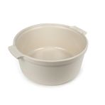 PEUGEOT - Seramik yuvarlak sufle kalıbı - 24 cm x 22 cm x 9,7 cm - Kapasite: 2,4 L - Ekru
