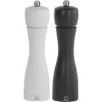 Peugeot Tahiti 20 cm Siyah Beyaz Tuz Ve Karabiber Değirmen Seti