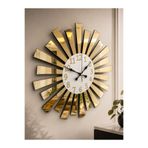 Pey Aksesuar Aynalı Pleksi 40x40 cm Piyano Model Sayılı Ev Hediyelik Duvar Saati