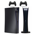 PEYANZ Faceplate for PS5 Slim (Digital Edition), Cover Plate, ABS Shell, Printed Logo, Matt Skin, with Extra 2 Controller Silicone Covers