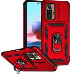 PEYINK Xiaomi için Redmi Note 10 10S durumda araç tutucu halka telefon kılıfı Redmi Note 10 Pro Max Note10 S slayt kamera zırhı arka kapak, kırmızı, Redmi Note 10 Pro için