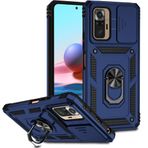 PEYINK Xiaomi için Redmi Note 10 10S Kılıf Araç Tutucu Halka Telefon Kılıfı Redmi Note 10 Pro Max Note10 S Slayt Kamera Zırhı Arka Kapak, Mavi, Redmi Note10 Pro Max için