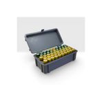 Peynir3D 48'li AA Pil Saklama Kutusu - Sandık Tasarım Dekoratif Organizer (Gri)