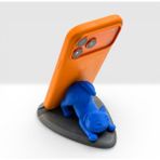 Peynir3D Kedi Tasarımlı Telefon & Tablet Tutucu Stand – Masaüstü Dekoratif Stand - Mavi