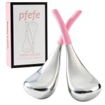 Pfefe Cryo Sticks Yüz Cilt Bakımı Buz Küreleri Kadınlar için Yüz Gözleri, Paslanmaz Çelik Yüz Güzellik Araçları Kızlar Bayanlar için, Estetisyen Malzemeleri Soğutma Spa Küreleri Saklama Kutusu ile