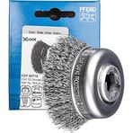 Pferd 43468922 60 mm Düğümlenmemiş 0.30 mm Çelik Tel X-Lock Yuva Hızlı ve Konforlu Alet Değişimi İçin Tencere Fırçası