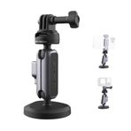 PGYTECH CapLock Manyetik Kamera Montajı, DJI OSMO Action4/3/2, Gopro 10/9/8, OSMO Pocket 2, Insta360, 1/4"-20 Standart Dişli Adaptörlü Çift Bilyalı Kafa Mekanizması ile Uyumlu
