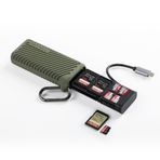 PGYTECH CreateMate Yüksek Hızlı SD Kart Okuyucu Tip-C USB 3.1 Micro SD Hafıza Kartı Okuyucu Profesyonel Fotoğrafçılar için SD/TF Kart Kılıfı Kameralar, Akıllı Telefonlar, Dronlar, Aksiyon Kameraları