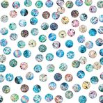 PH PandaHall 100 adet kabuk cam Cabochons, 50 stilleri 12mm okyanus mozaik baskılı çini yarım yuvarlak kubbe Cabochons Hawaii yaz noel kolye takı yapımı