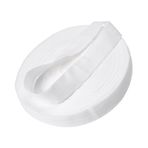 PH PandaHall 20 m/21,9 Metre Beyaz Elastik Kordonlar Düz Elastik Streç Kayış 20mm Dikiş Elastik Kayışlar Polyester Elastik Kenar Kordonları Dikiş Konfeksiyon Şapka Pantolon Elbise Hediye Paketleme DIY