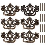 PH PandaHall 6'lı paket antik çekmece kulpları, Dresser çekmece kulpları 10 cm Vintage dolap kulpları Shabby Chic Pulls makyaj komodini dolap elbise dolabı için, antik bronz