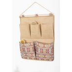 PH Prendi Home 5 Cepli Etnik Baskılı Çok Amaçlı Askılı Duvar Tipi Dolap Içi Banyo Mutfak Düzenleyici Organizer 35x4