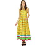 Phagun Hint Etnik Kurti Bollywood Kurta Sarı ve Deniz Mavisi Kadın Tunik Elbise