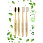 Pharma Acqua 4 Lü SET -2 Adet Beyaz 2 Adet Siyah Bambu Diş Fırçası