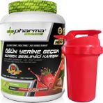 Pharma Nutrition Proteinli Öğün Tozu Öğün Yerine Geçen Besleyici Shake Çikolata Çilek Aromalı 20 Servis 1000 gr Shaker Hediyeli - Çikolata & Çilek