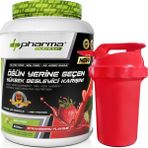 Pharma Nutrition Proteinli Öğün Tozu Öğün Yerine Geçen Besleyici Shake Çilek Aromalı 20 Servis 1000 gr Shaker Hediyeli
