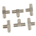 PHENOFICE 30 TV konektörü Coaxial adaptör Antenli TV splitter F dişi splitter 3 yollu tv splitte kablolama için konnektörler 3 yollu tv sinyali splitte kablo ayırıcı Çinko Alaşım Silver