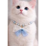 PHENORA Zarif Ve Şık Kedi Tasması - Fiyonk Tasarım Kedi Kolyesi