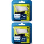 Philip B. Philips Oneblade QP220/50 Yedek Bıçak 2’li Paket 2 Adet Hassas Cilt Dostu Sistem ile Ergonomik Tasarım
