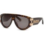 Philipp Plein Phılıpp Pleın SPP127V 0722 60 Unısex Güneş Gözlüğü - Kahverengi - Havana