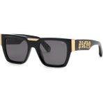 Philipp Plein SPP095M 52 | Unisex Güneş Gözlüğü - Siyah - Altın