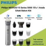 Philips 10'U 1 Arada Erkek Bakım Seti Mg5920/15-Yüz/Saç/Vücut (Islak/Kuru Kullanım) 882Jserı