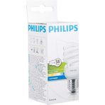 Philips 12W=58W Mini Spiral-Kıvrık Tasarruf Ampul-E27 Duylu Beyaz Işık-6500K/705 LUmen