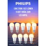 Philips 13W LED Ampul | 1521 Lümen Doğal Sarı Işık | E27 Avantaj Paket