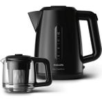 Philips 1700W, 1900ML, Cam Demlik, Siyah Çay Makinesi - 1650 W