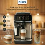 Philips 20 Çeşit Sıcak Soğuk Kahve Seçeneği Lattego Süt Köpürtücü Espresso Latte Cappuccino ve Americano Için Tek Tuşla Çözüm - Siyah