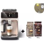 Philips 20 Farklı Kahve Çeşidi Renkli Dokunmatik Ekran Silentbrew Teknolojisi ile %40 Daha Sessiz Tam Otomatik Kahve Makinesi+Kahve ve Lambader Hediye - Krem