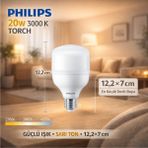 Philips 20W Torch LED Ampul 3000K Sarı Ton E27 Güçlü Işık Ev Aydınlatma Ampul Türü