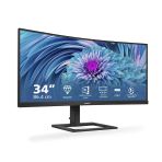Philips 346E2cuae - 34 İnç Wqhd Kavisli Usb-C Bağlantı Monitörü (3440X1440, 75 Hz, Hdmı, Displayport, Usb-C) Siyah