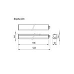 Philips 40w Suya Dayanıklı Dolap Altı Led Bant Armatür Polikarbon Kasalı Gün Işığı120 Cm