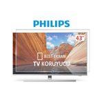 Philips 43pus9000 Tv Ekran Koruyucu - Philips 43" İnç 108cm Ambilight Kırılmaz Tv Ekran Koruyucu