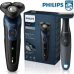 Philips 5000 Serisi Islak&kuru Tıraş Makinesi ve Vucut Bakım Seti 360 Yüz Kıvrımı Başlıklar Hassas Düzeltici - Siyah