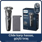 Philips 5000 Serisi Tıraş Makinesi, Sinekkaydı Tıraş, Skin Iq Teknolojisi, Islak ve Kuru Kullanım, Hassas Düzeltici Başlık + Onerous Lambader - Siyah