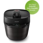 Philips 5lt Özel Pişirme Programlı 18 Koruma Sistemi Yeni Nesil Elektrikli Akıllı Düdüklü Tencere - Siyah - 5 L