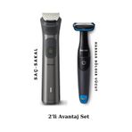 Philips 7000 Serisi Mg7920/15 Erkek Bakım Seti - BG1024 Hassas Bölgeler Vücut Tıraş Makinesi Antrasit antrasit
