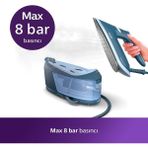 Philips 8 Bar Premium Ödüllü Tasarım Perfectcare Buhar Kazanlı Ütü Series 6 - Mavi - Gri
