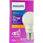 Philips 8W (60W) 2700K (Sarı Işık) E27 Duylu Klasik Led Ampul (10 Adet)